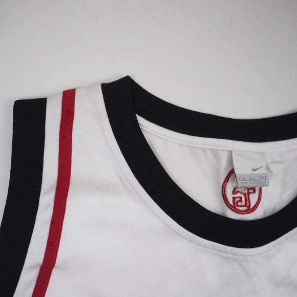 Nike Le Claire Court Basketball White Men T Shirt Jersey Vest SIZE L - Picture 2 of 12